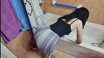 Mother-In-Law with Perfect Tits Moved in After my Wife got Pregnant and Wears only Provocative clothes